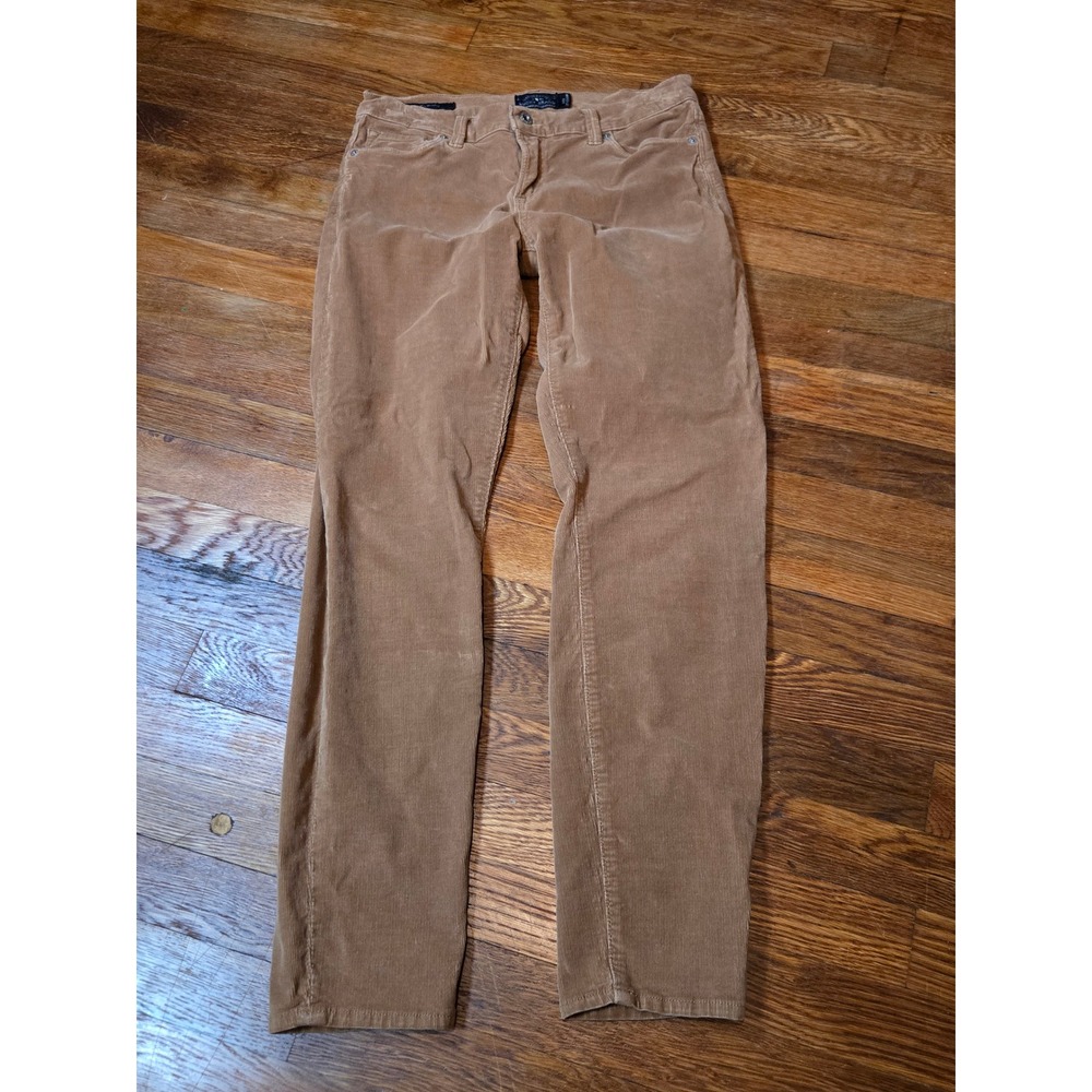 Lucky Brand Sofia Skinny Corduroy Pants Tan Brown Boho Cottagecore 8/29